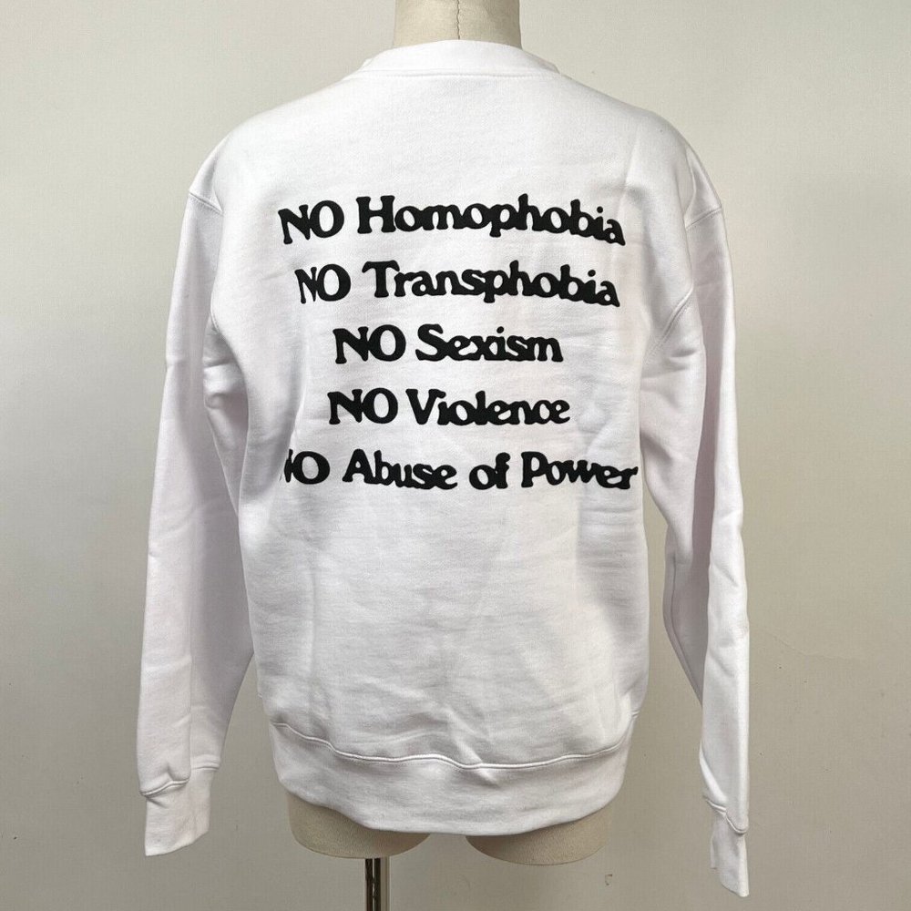 Obey Box Crew Sweatshirt "Love is the Cure" White - Picture 2 of 2